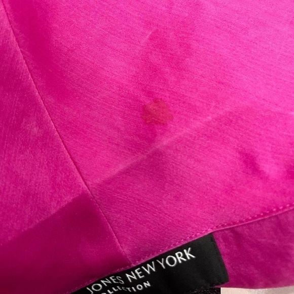 Jones New York Collection Bright Pink Sheer Blazer 100% Silk - Picture 7 of 7